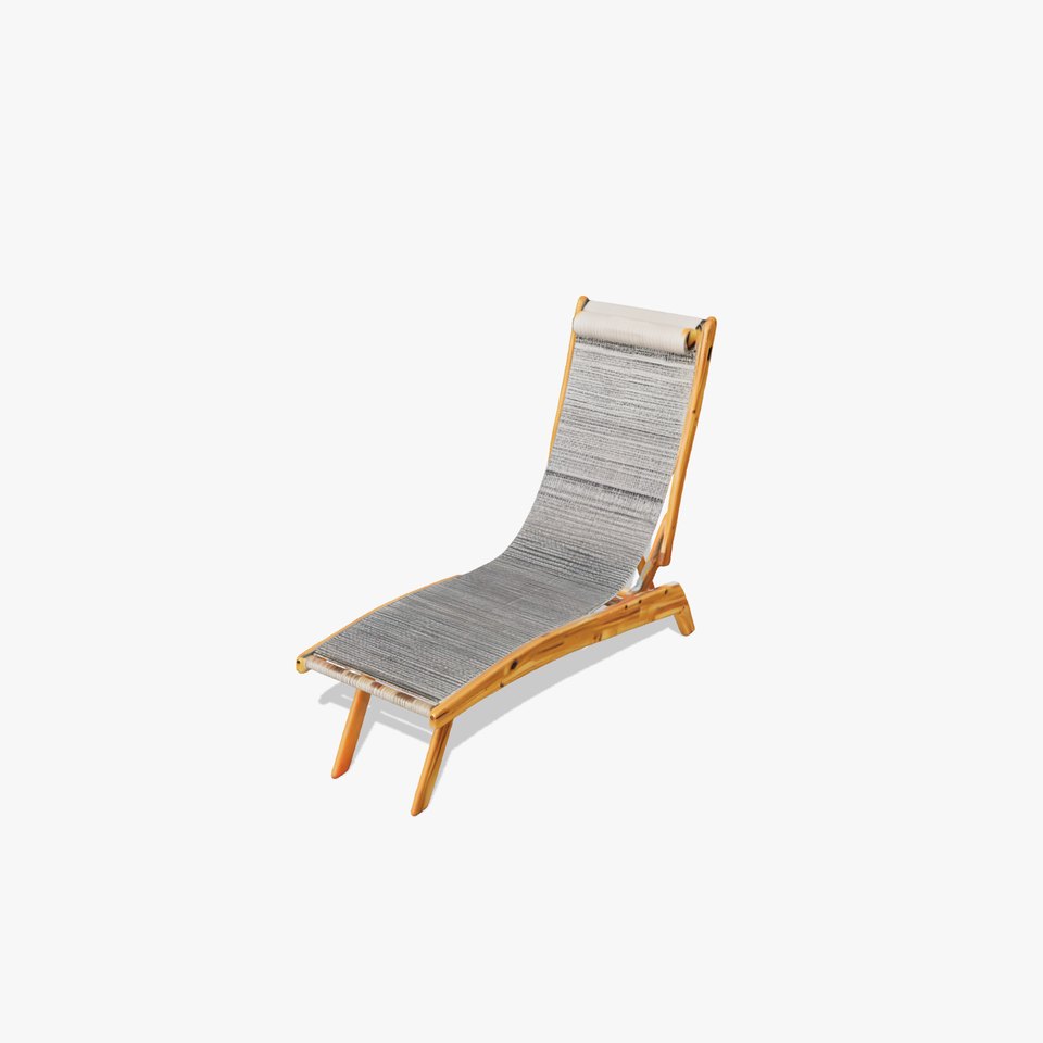 Natural Oak Lounger model pack